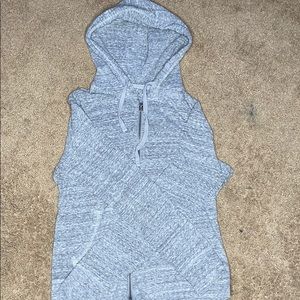 Grey hooded shirt